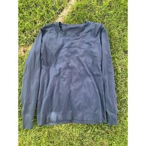 Lululemon Swiftly Relaxed Long Sleeve Navy Blue Size 10 12